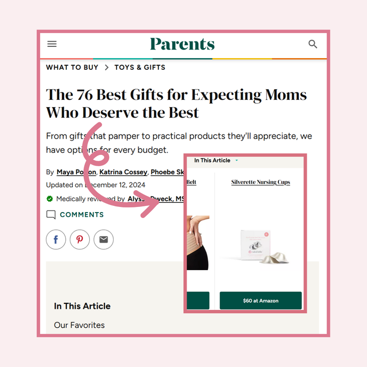 Silverette USA Featured on Parents' List of Best Gifts for Expecting Moms