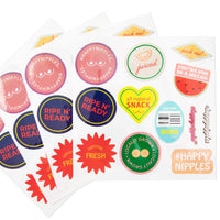 Waterproof Happy Nipples stickers